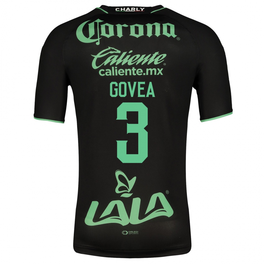 Kvinder Ismael Govea #3 Sort Udebane Spillertrøjer 2023/24 Trøje T-Shirt