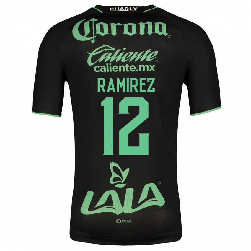 Kvinder Santiago Ramírez #12 Sort Udebane Spillertrøjer 2023/24 Trøje T-Shirt