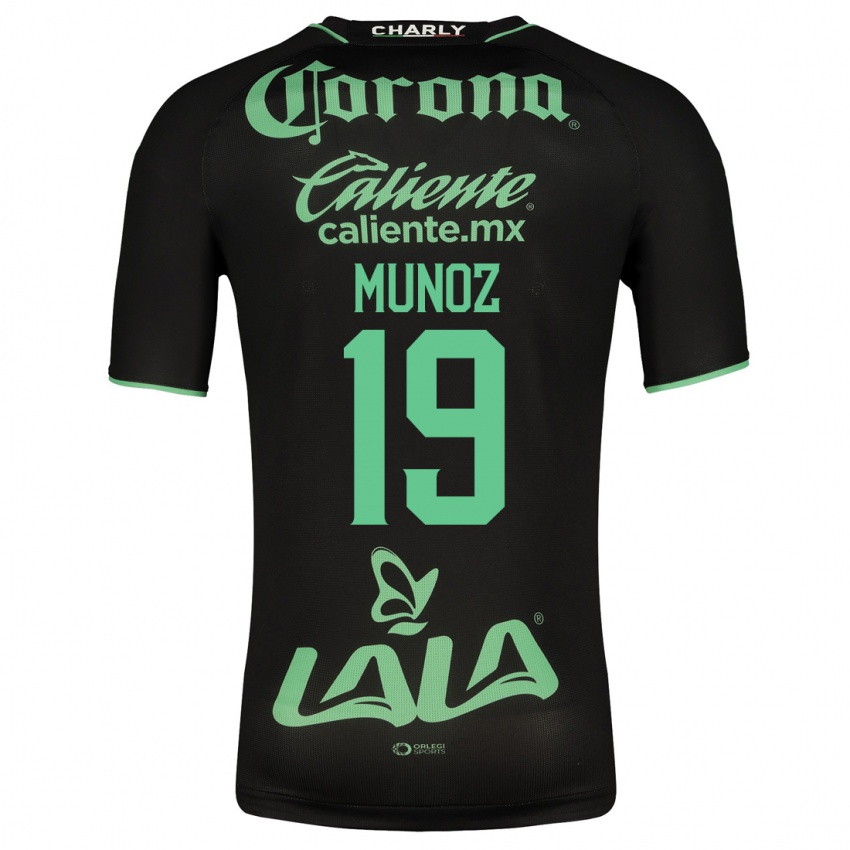Kvinder Santiago Munoz #19 Sort Udebane Spillertrøjer 2023/24 Trøje T-Shirt
