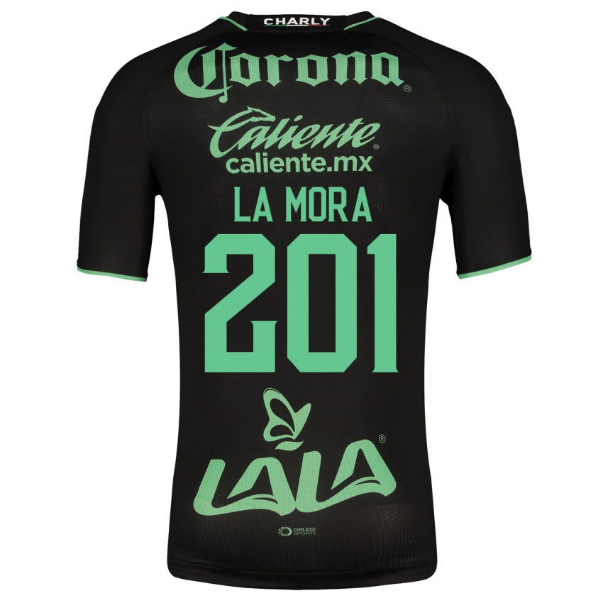 Kvinder Luis De La Mora #201 Sort Udebane Spillertrøjer 2023/24 Trøje T-Shirt
