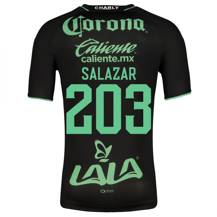 Kvinder Roberto Salazar #203 Sort Udebane Spillertrøjer 2023/24 Trøje T-Shirt