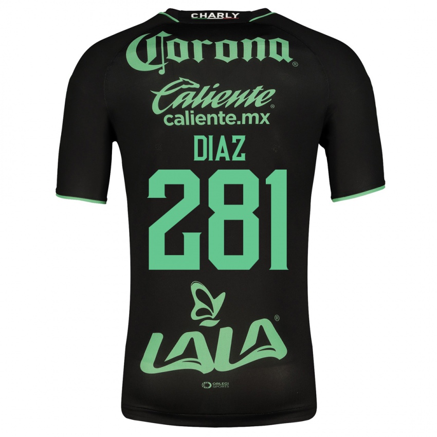 Kvinder Didier Díaz #281 Sort Udebane Spillertrøjer 2023/24 Trøje T-Shirt
