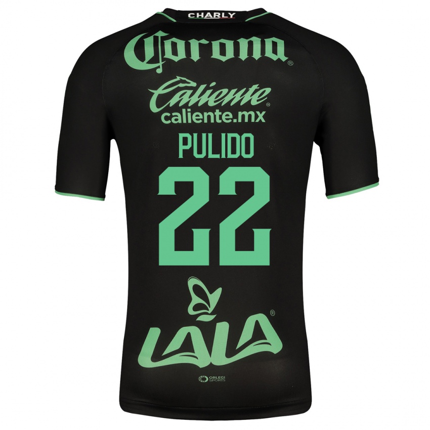 Kvinder Sheila Pulido #22 Sort Udebane Spillertrøjer 2023/24 Trøje T-Shirt