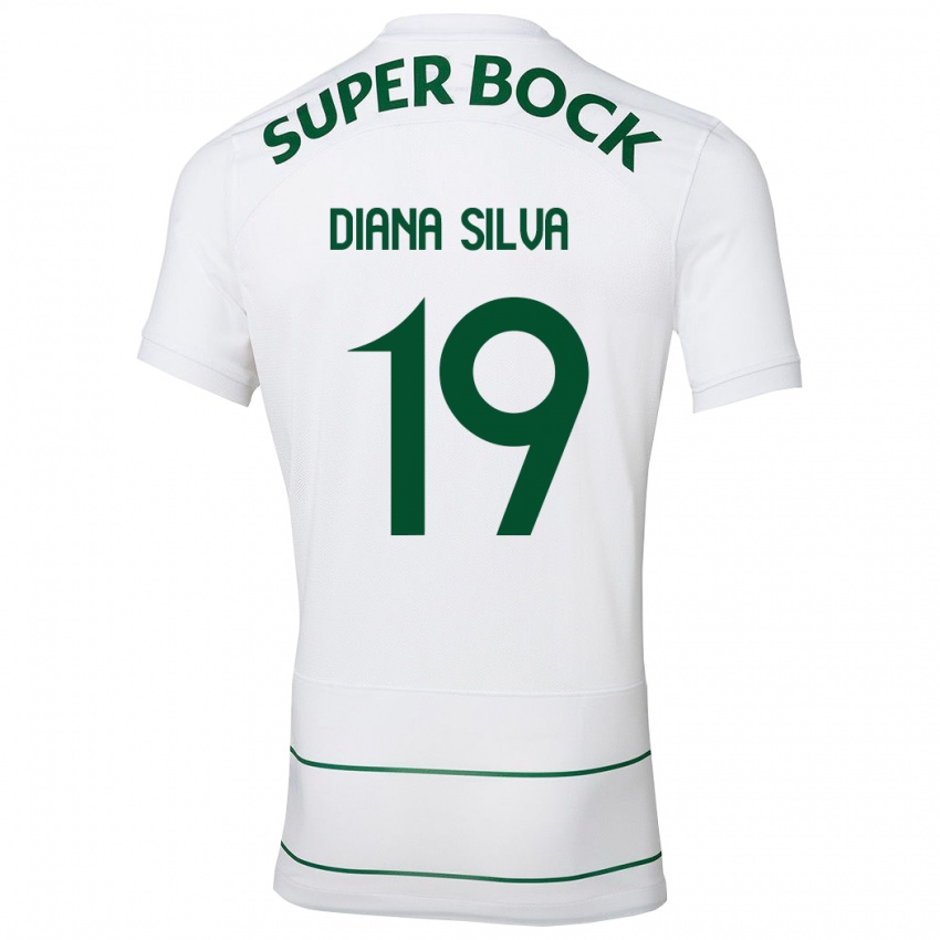 Kvinder Diana Micaela Abreu De Sousa E Silva #19 Hvid Udebane Spillertrøjer 2023/24 Trøje T-Shirt