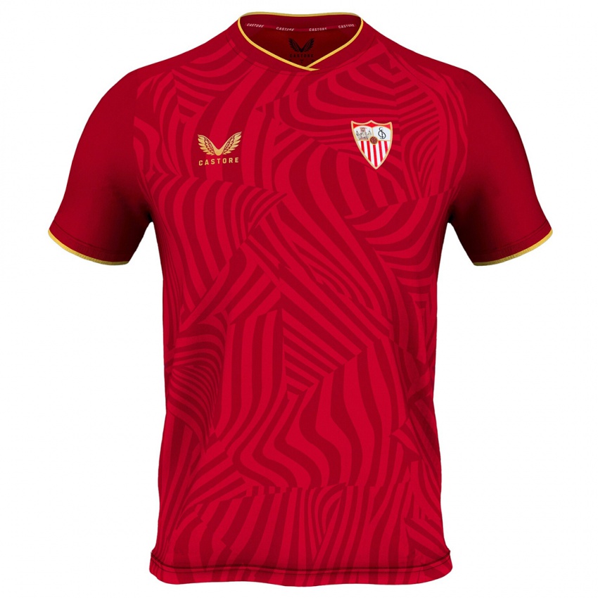 Kvinder Iván Salguero #10 Rød Udebane Spillertrøjer 2023/24 Trøje T-Shirt