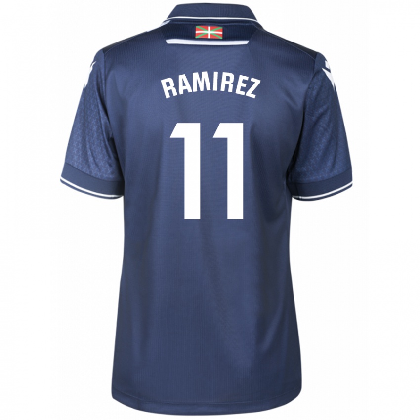 Kvinder Darío Ramirez #11 Flåde Udebane Spillertrøjer 2023/24 Trøje T-Shirt