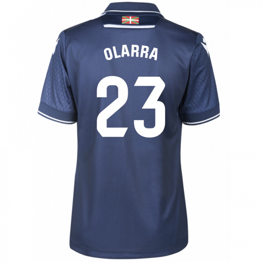 Kvinder Aimar Olarra #23 Flåde Udebane Spillertrøjer 2023/24 Trøje T-Shirt