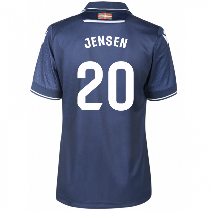 Kvinder Synne Jensen #20 Flåde Udebane Spillertrøjer 2023/24 Trøje T-Shirt