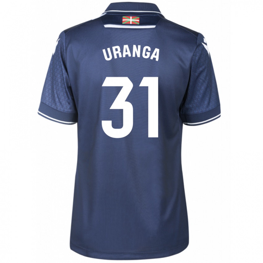 Kvinder Haizea Uranga Agirre #31 Flåde Udebane Spillertrøjer 2023/24 Trøje T-Shirt