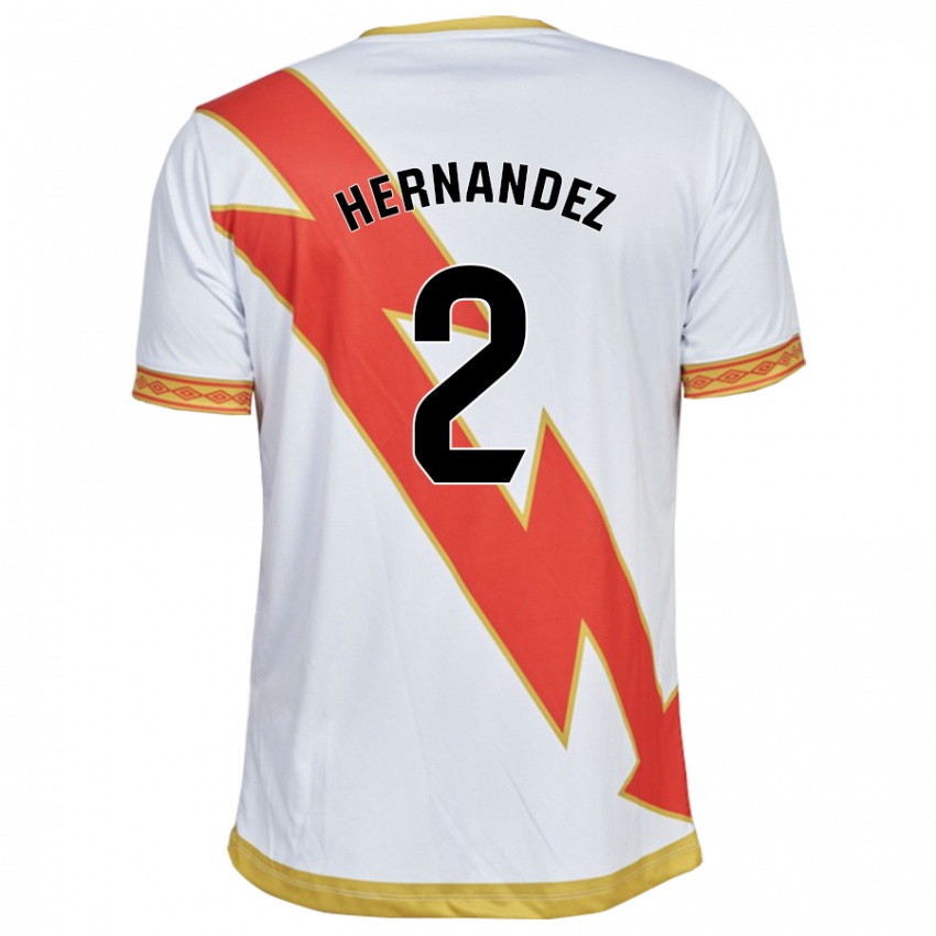 Børn Marco Hernández #2 Hvid Hjemmebane Spillertrøjer 2023/24 Trøje T-Shirt