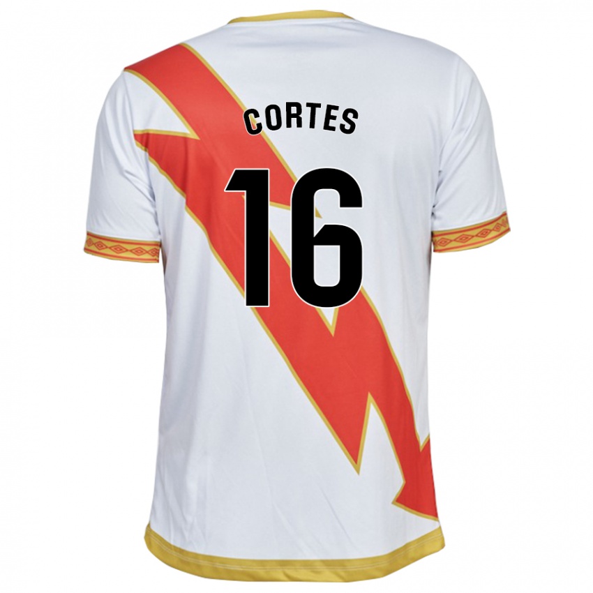 Børn José Cortés #16 Hvid Hjemmebane Spillertrøjer 2023/24 Trøje T-Shirt