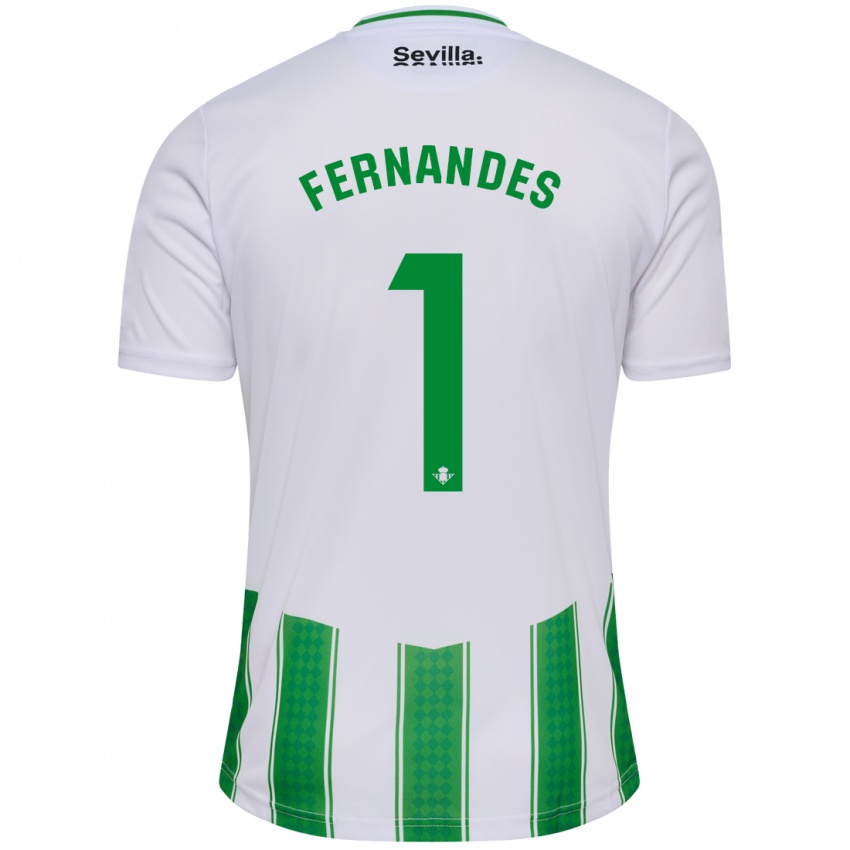 Børn Guilherme Fernandes #1 Hvid Hjemmebane Spillertrøjer 2023/24 Trøje T-Shirt