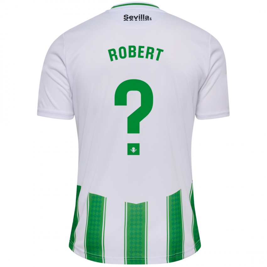 Børn Jaime Robert #0 Hvid Hjemmebane Spillertrøjer 2023/24 Trøje T-Shirt
