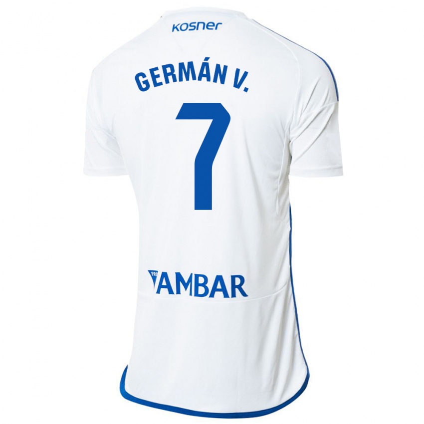 Børn German Valera #7 Hvid Hjemmebane Spillertrøjer 2023/24 Trøje T-Shirt