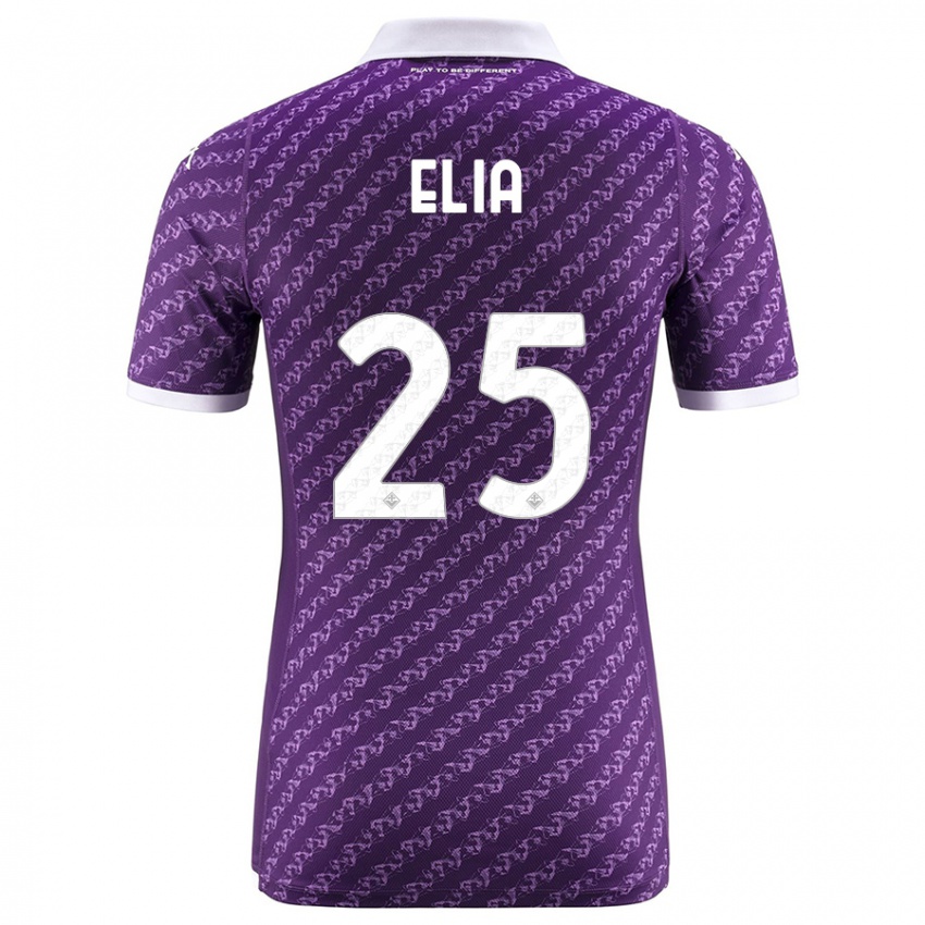 Børn Mirko Elia #25 Viol Hjemmebane Spillertrøjer 2023/24 Trøje T-Shirt