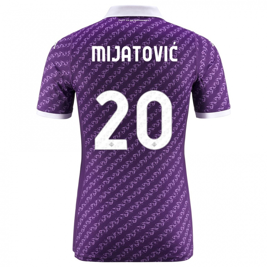 Børn Milica Mijatović #20 Viol Hjemmebane Spillertrøjer 2023/24 Trøje T-Shirt