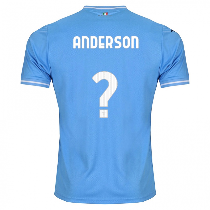 Børn André Anderson #0 Blå Hjemmebane Spillertrøjer 2023/24 Trøje T-Shirt