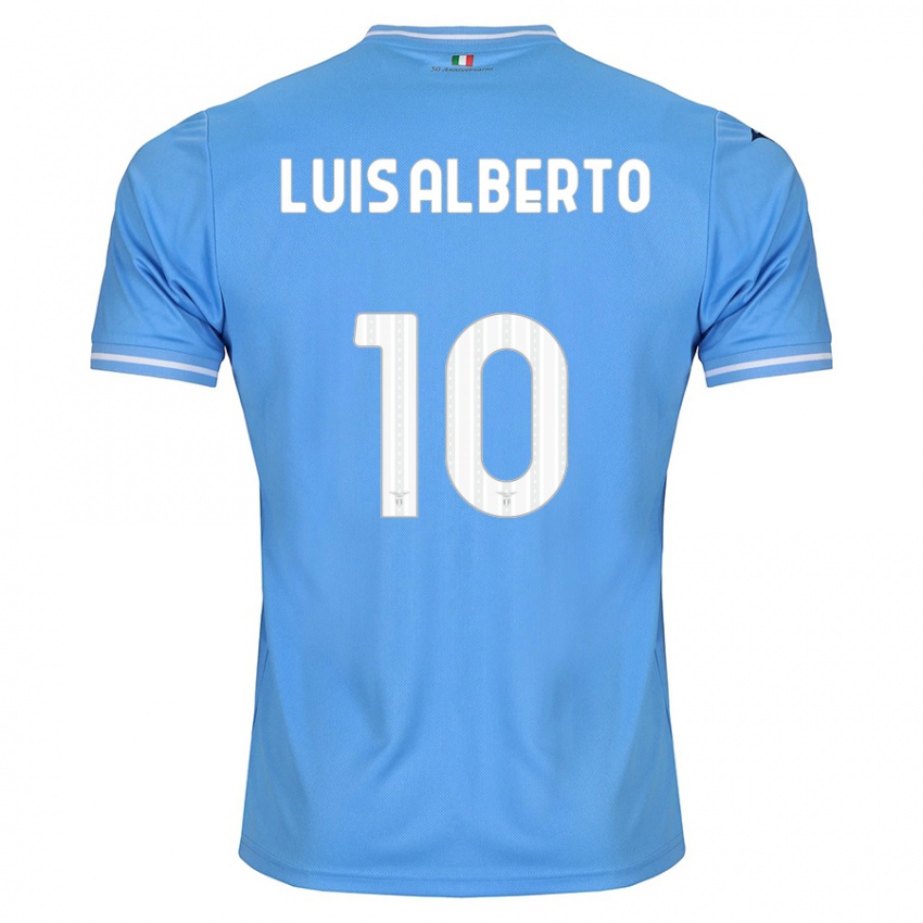 Børn Luis Alberto #10 Blå Hjemmebane Spillertrøjer 2023/24 Trøje T-Shirt