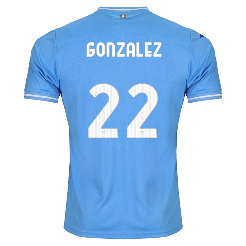 Børn Diego González #22 Blå Hjemmebane Spillertrøjer 2023/24 Trøje T-Shirt