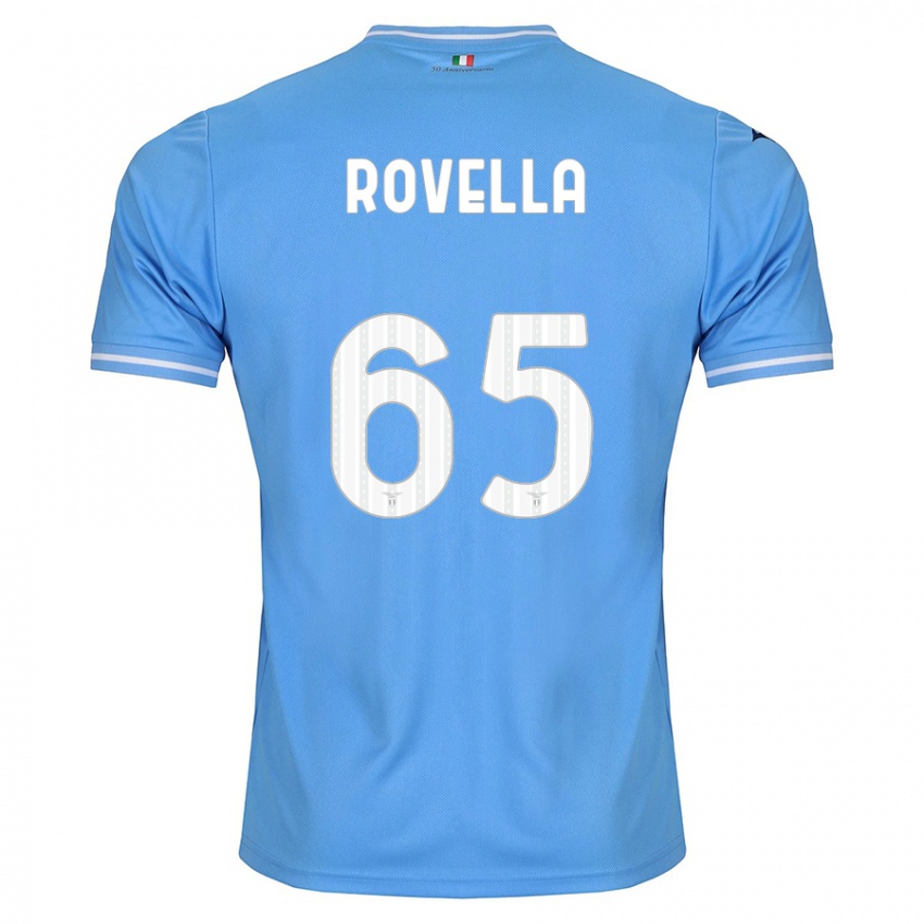Børn Nicolo Rovella #65 Blå Hjemmebane Spillertrøjer 2023/24 Trøje T-Shirt
