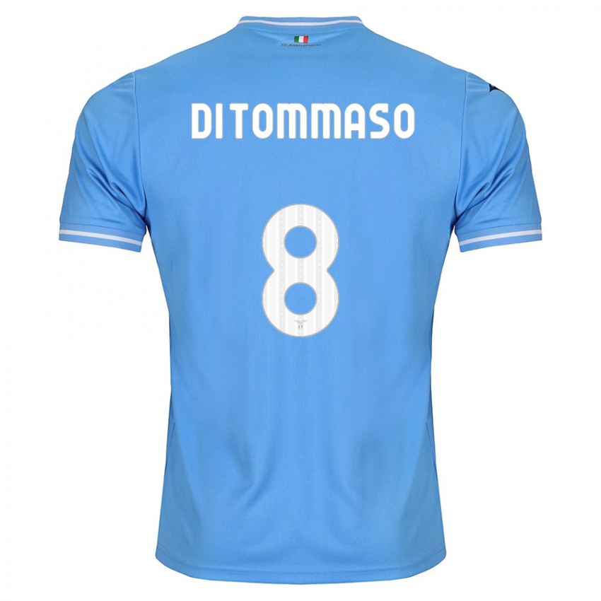 Børn Leonardo Di Tommaso #8 Blå Hjemmebane Spillertrøjer 2023/24 Trøje T-Shirt