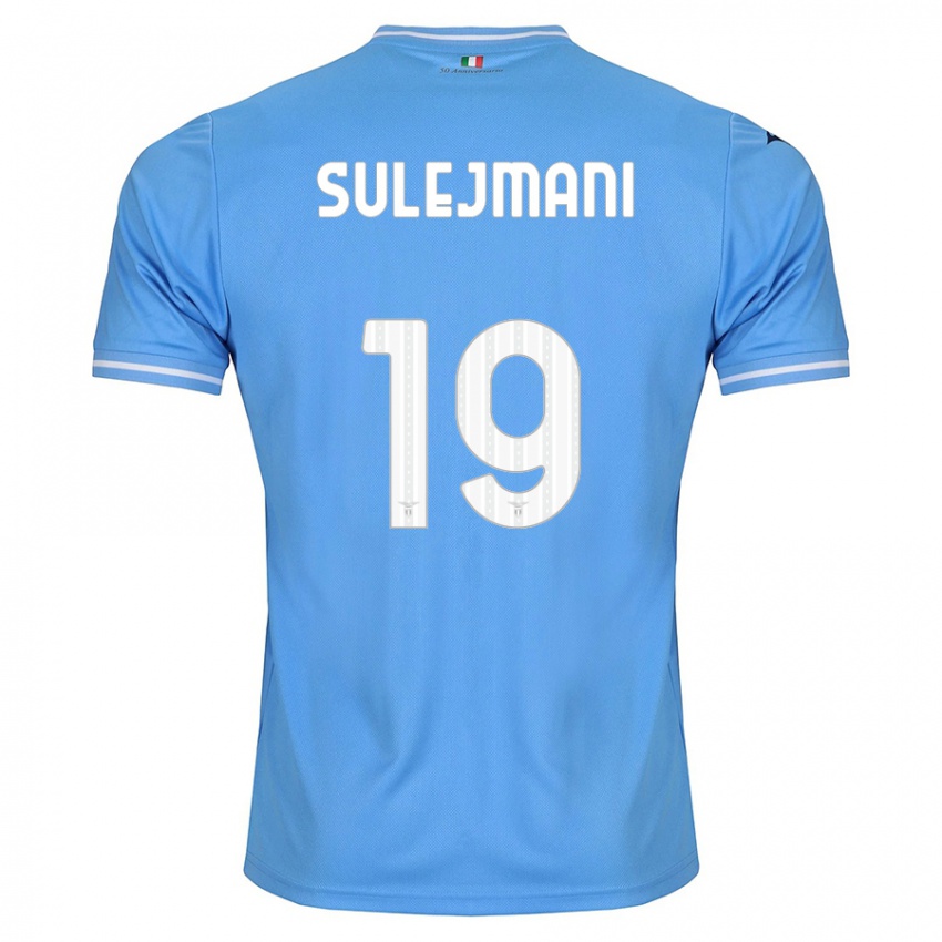 Børn Flavio Sulejmani #19 Blå Hjemmebane Spillertrøjer 2023/24 Trøje T-Shirt