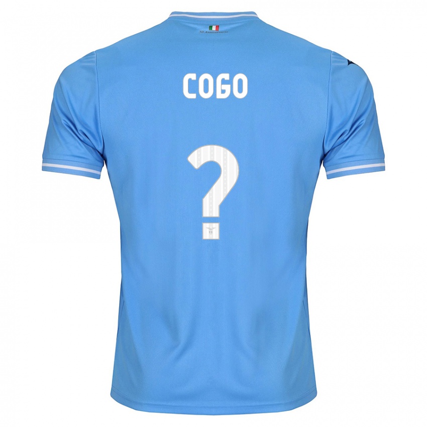Børn Giovanni Cogo #0 Blå Hjemmebane Spillertrøjer 2023/24 Trøje T-Shirt