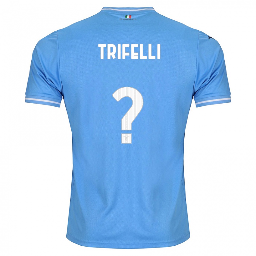 Børn Cristiano Trifelli #0 Blå Hjemmebane Spillertrøjer 2023/24 Trøje T-Shirt