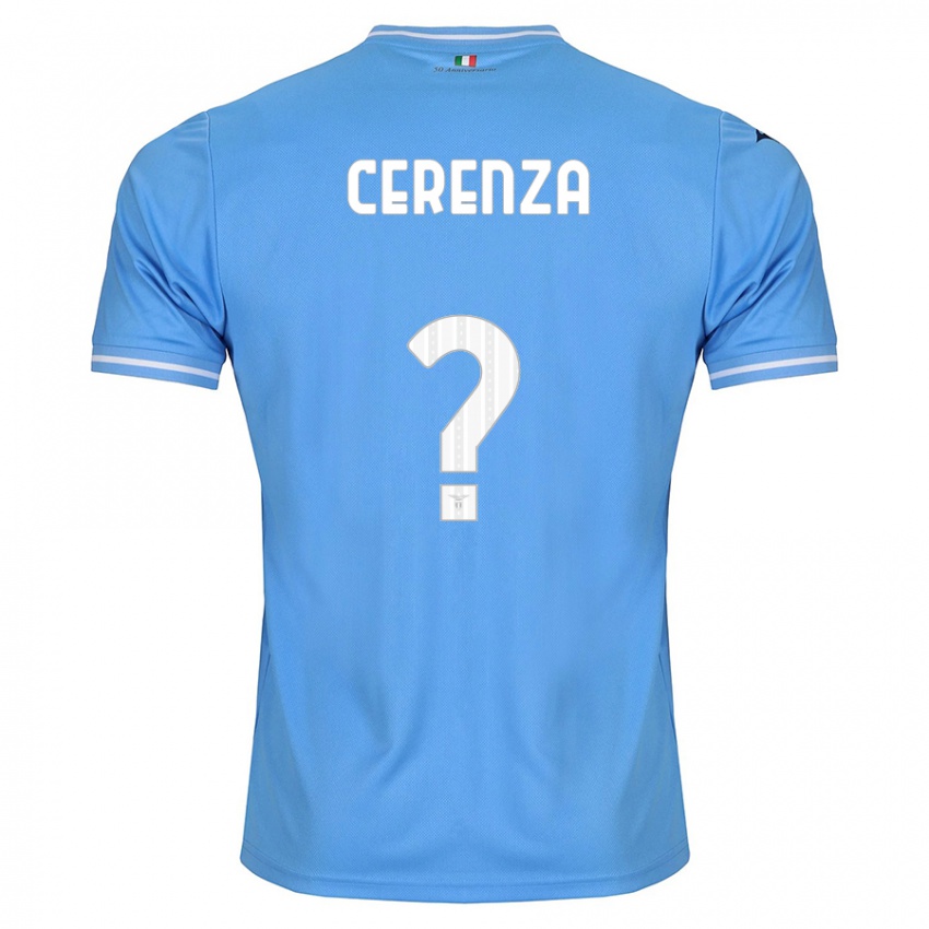 Børn Francesco Cerenza #0 Blå Hjemmebane Spillertrøjer 2023/24 Trøje T-Shirt
