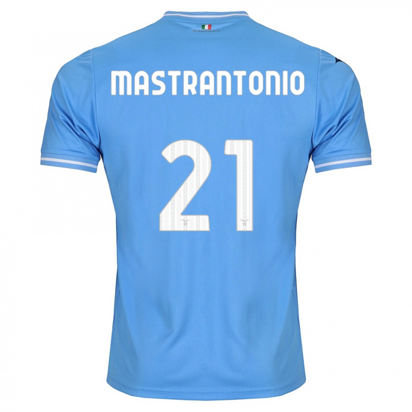 Børn Ella Mastrantonio #21 Blå Hjemmebane Spillertrøjer 2023/24 Trøje T-Shirt