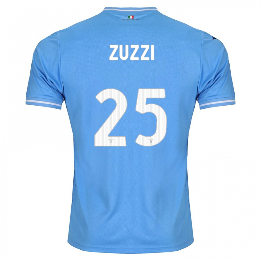 Børn Giorgia Zuzzi #25 Blå Hjemmebane Spillertrøjer 2023/24 Trøje T-Shirt