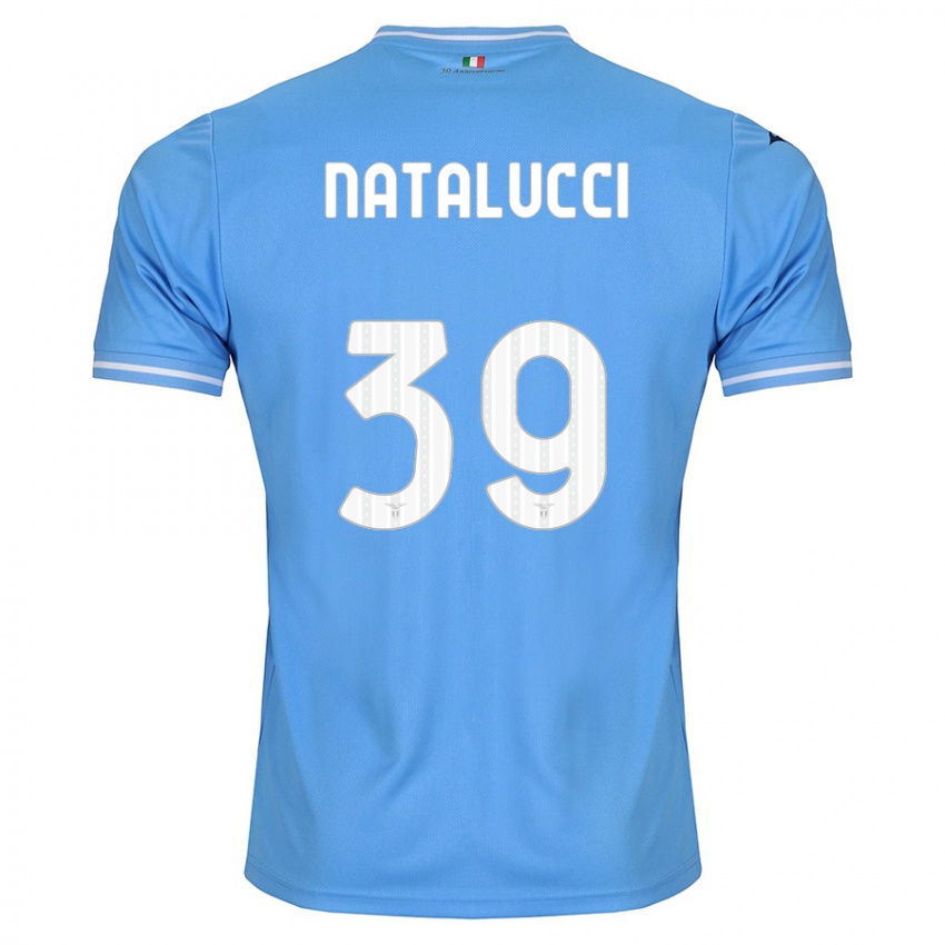 Børn Serena Natalucci #39 Blå Hjemmebane Spillertrøjer 2023/24 Trøje T-Shirt