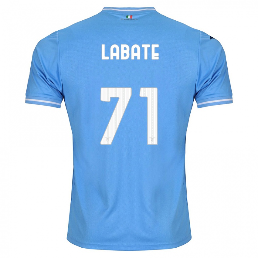 Børn Camilla Labate #71 Blå Hjemmebane Spillertrøjer 2023/24 Trøje T-Shirt