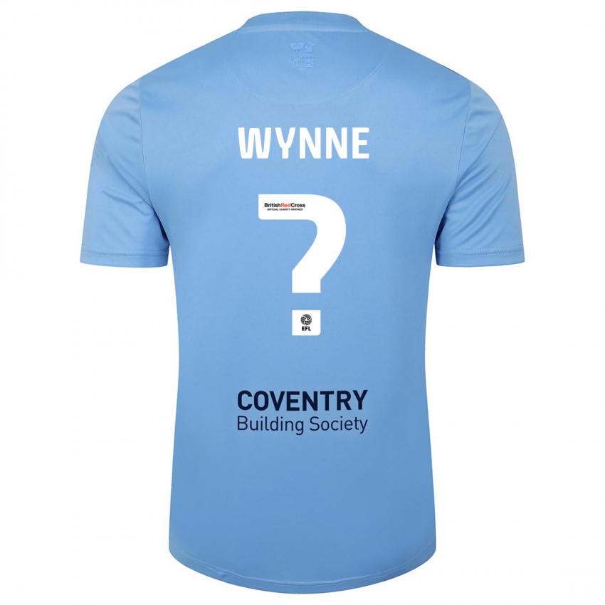 Børn Joe Wynne #0 Himmelblå Hjemmebane Spillertrøjer 2023/24 Trøje T-Shirt