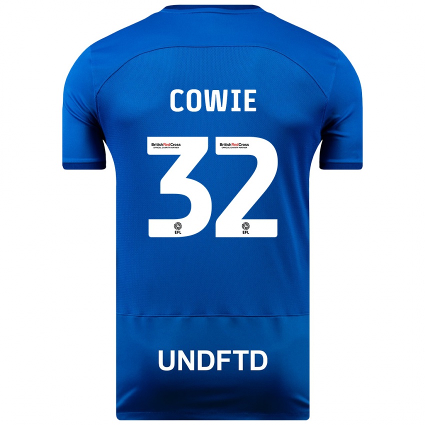 Børn Abbie Cowie #32 Blå Hjemmebane Spillertrøjer 2023/24 Trøje T-Shirt