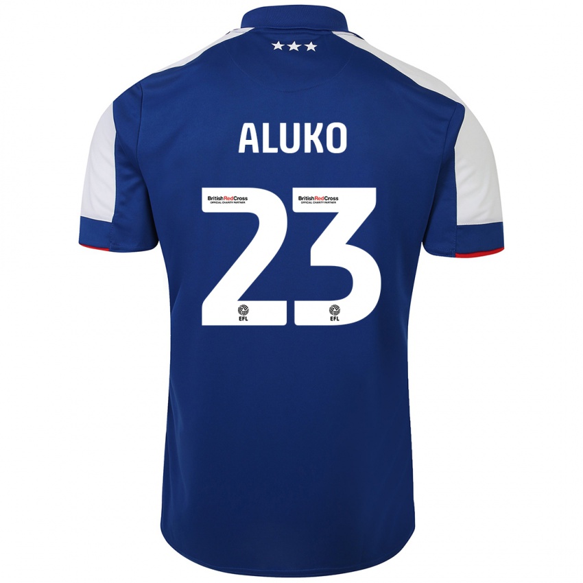 Børn Sone Aluko #23 Blå Hjemmebane Spillertrøjer 2023/24 Trøje T-Shirt