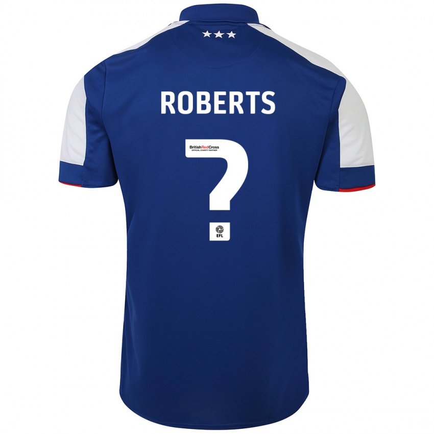 Børn Mathaeus Roberts #0 Blå Hjemmebane Spillertrøjer 2023/24 Trøje T-Shirt