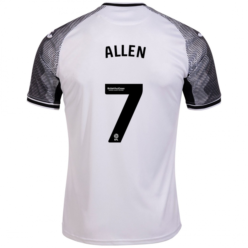 Børn Joe Allen #7 Hvid Hjemmebane Spillertrøjer 2023/24 Trøje T-Shirt