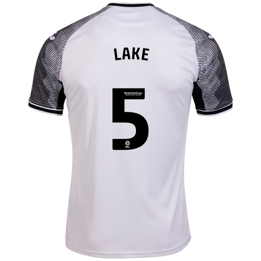 Børn Ellie Lake #5 Hvid Hjemmebane Spillertrøjer 2023/24 Trøje T-Shirt