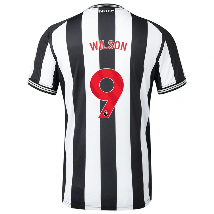 Børn Callum Wilson #9 Sort Hvid Hjemmebane Spillertrøjer 2023/24 Trøje T-Shirt