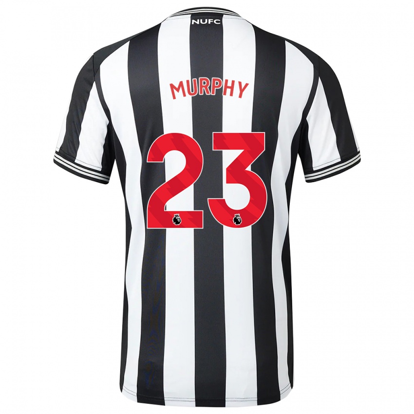 Børn Jacob Murphy #23 Sort Hvid Hjemmebane Spillertrøjer 2023/24 Trøje T-Shirt