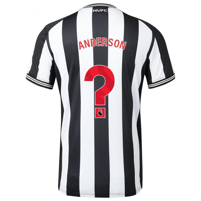 Børn Will Anderson #0 Sort Hvid Hjemmebane Spillertrøjer 2023/24 Trøje T-Shirt