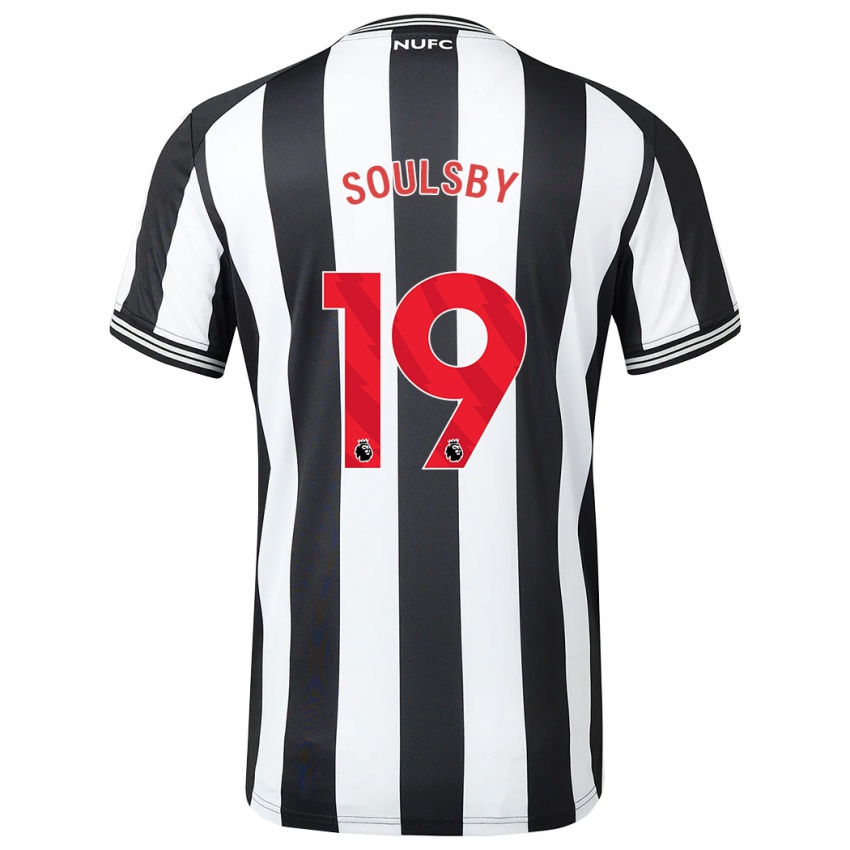 Børn Anna Soulsby #19 Sort Hvid Hjemmebane Spillertrøjer 2023/24 Trøje T-Shirt