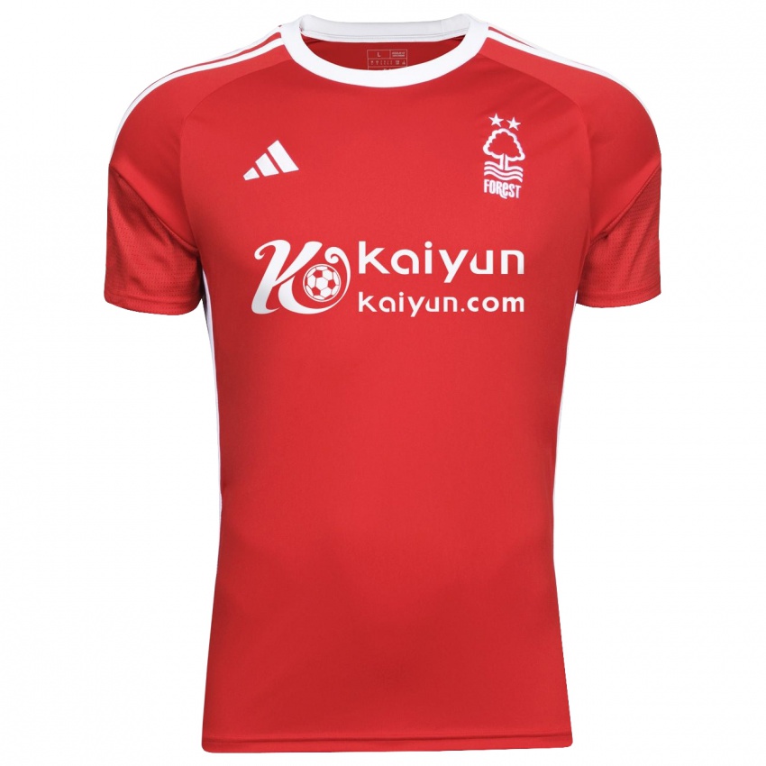 Børn Julian Larsson #57 Rød Hjemmebane Spillertrøjer 2023/24 Trøje T-Shirt