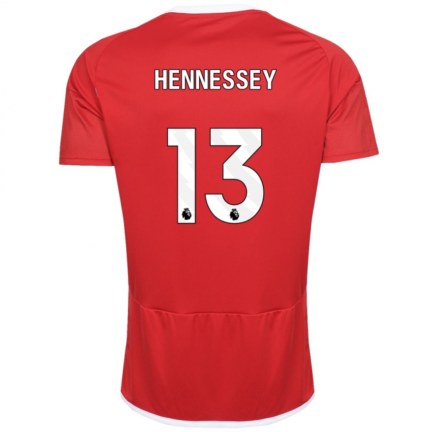 Børn Wayne Hennessey #13 Rød Hjemmebane Spillertrøjer 2023/24 Trøje T-Shirt