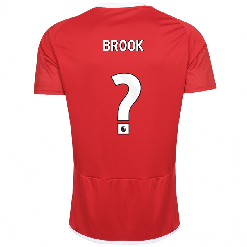 Børn Will Brook #0 Rød Hjemmebane Spillertrøjer 2023/24 Trøje T-Shirt