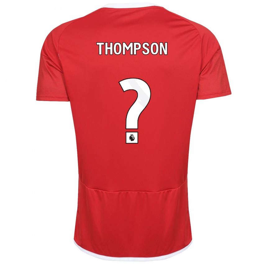 Børn Will Thompson #0 Rød Hjemmebane Spillertrøjer 2023/24 Trøje T-Shirt