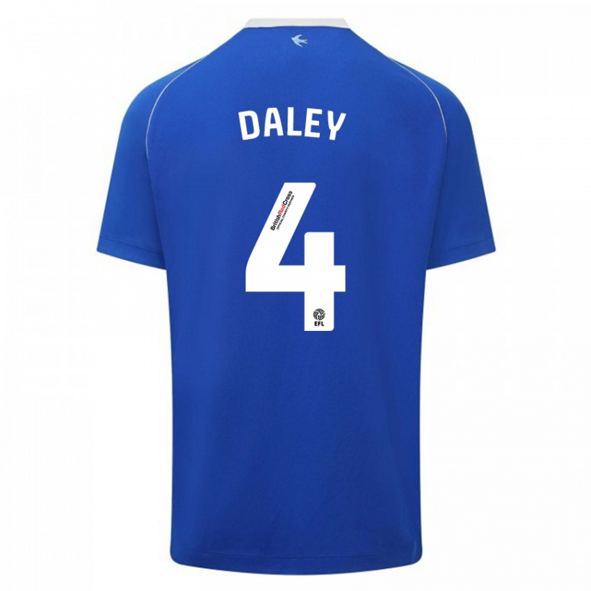 Børn Hannah Daley #4 Blå Hjemmebane Spillertrøjer 2023/24 Trøje T-Shirt