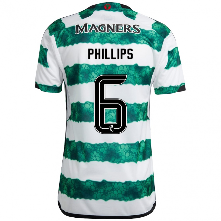 Børn Nathaniel Phillips #6 Grøn Hjemmebane Spillertrøjer 2023/24 Trøje T-Shirt