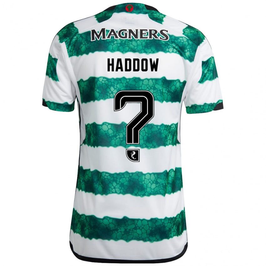 Børn Aiden Haddow #0 Grøn Hjemmebane Spillertrøjer 2023/24 Trøje T-Shirt